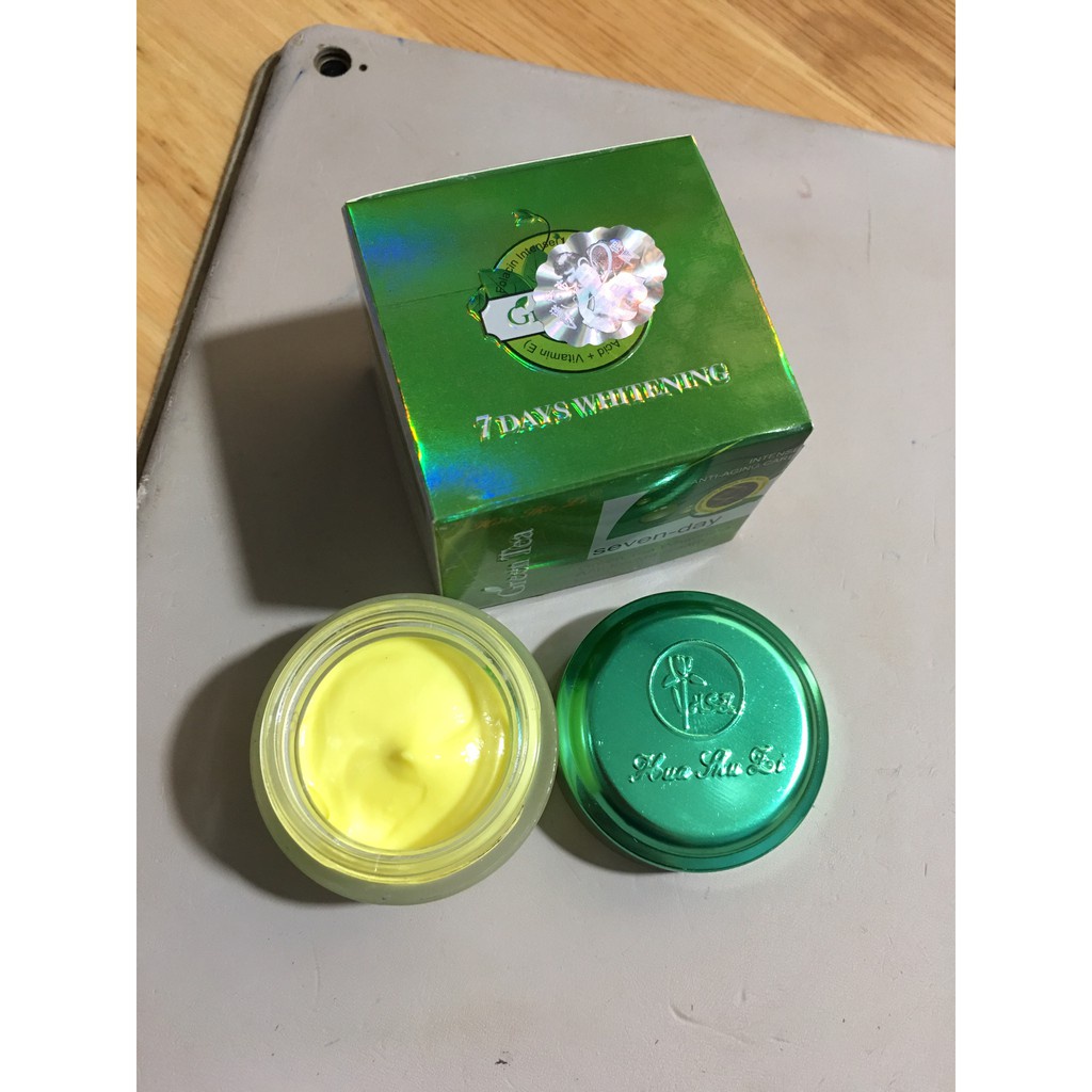 25g_kem trắng da 7 ngày Green tea