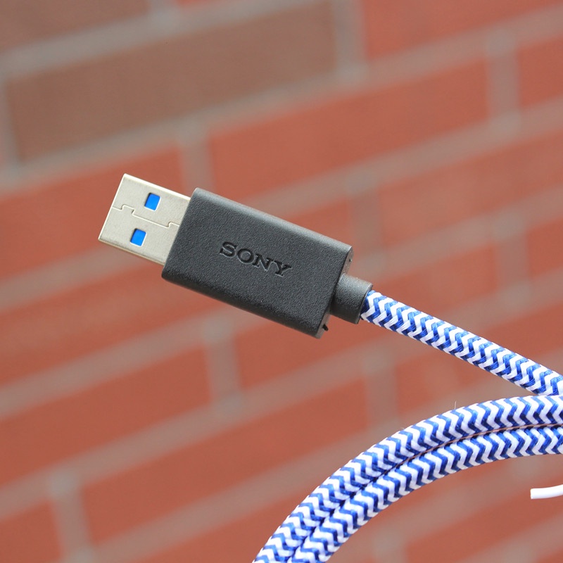 Cáp SONY bọc dù USB Type-A to USB-C 3.1 Gen 2 10Gbps 3A