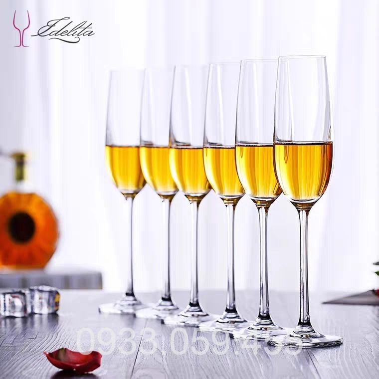 Ly Ruou Vang Sâm Panh wine glass, ly cốc uống ruou vang 165ML