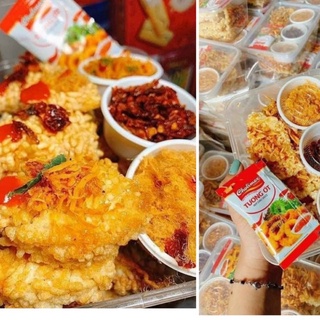 Cơm Cháy sóc mắm mix 3 vị rời thơm ngon khó cưỡng ăn vặt mẹ ốc