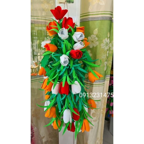 Lẵng hoa tulip