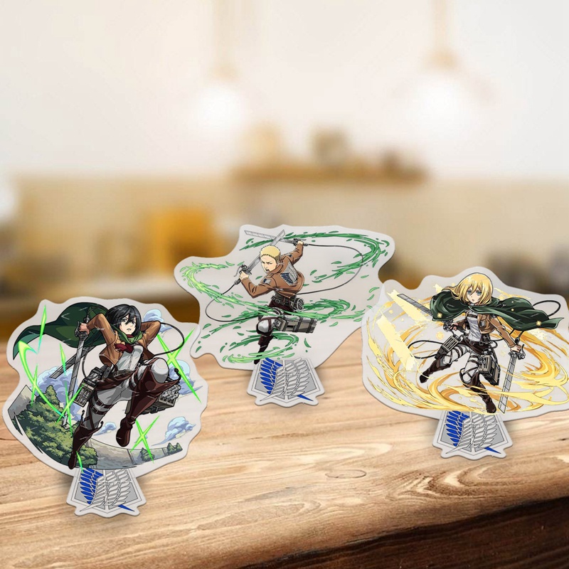 Giá Đỡ Mô Hình Nhân Vật Attack On Titan Bằng Acrylic Độc Đáo Trang Trí Bàn Làm Việc