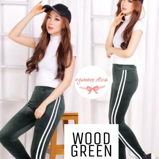 Quần Legging Nhung Đen Kẻ Sọc Thời Trang Cho Nữ W4Yn 2sg3