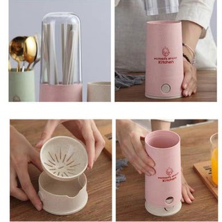Ống cắm đũa lúa mạch