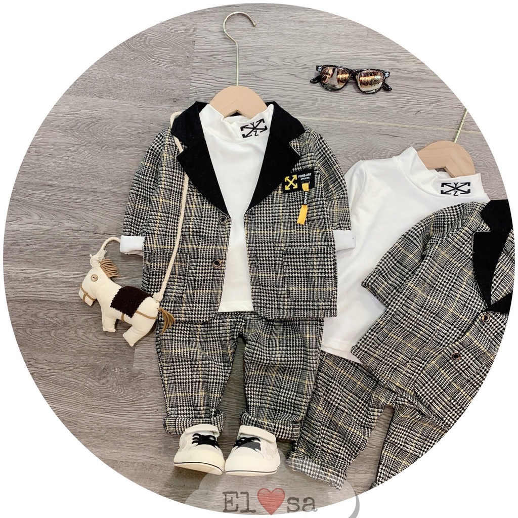 SET VEST 3 CHI TIẾT BÉ TRAI