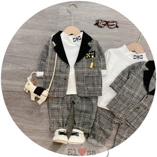 Set vest 3 chi tiết bé trai