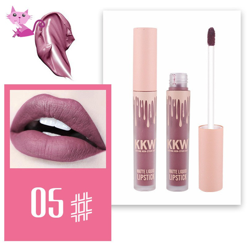 VVBK Lady Makeup Waterproof Liquid Lip Gloss Pop Matte Kkw Llipstick Lasting Kilie Lip Tint Lipsticks