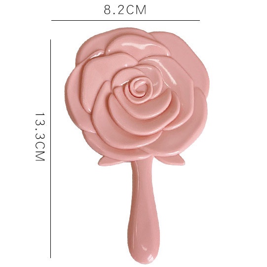 Gương Cầm Tay Hoa Hồng 3D Makeup Rose Hand Mirror