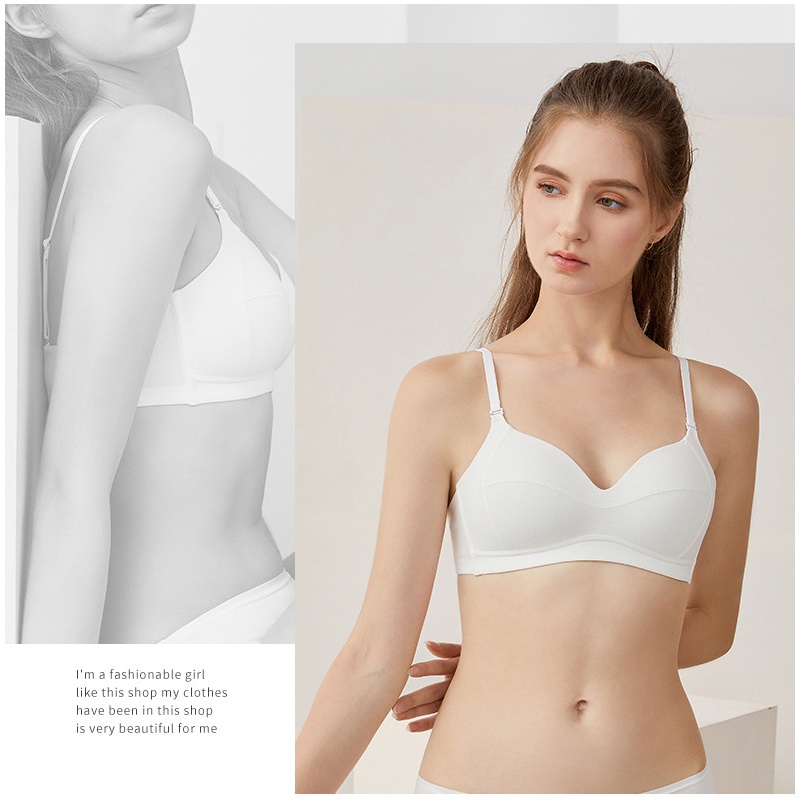 Áo lót không gọng không đệm mút mỏng mát chất cotton thấm hút mồ hôi - Form rộng rãi thoảng mái bigsize