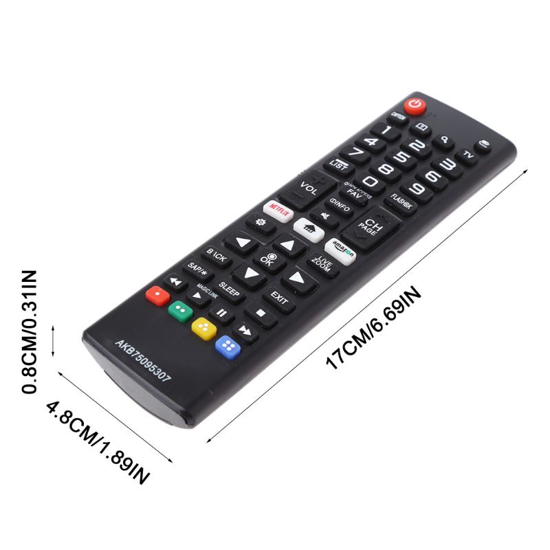 Will Remote Control AKB75095307 3V for LG AKB75095303 Led Smart TV 55LJ550M 32LJ550B 32LJ550M-UB Controller Player Replacement Long Transmission Distance