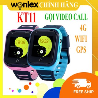 Đồng hồ định vị⚡[𝙁𝙍𝙀𝙀 𝙎𝙃𝙄𝙋]⚡trẻ em gọi Video Call chống nước Wonlex KT11