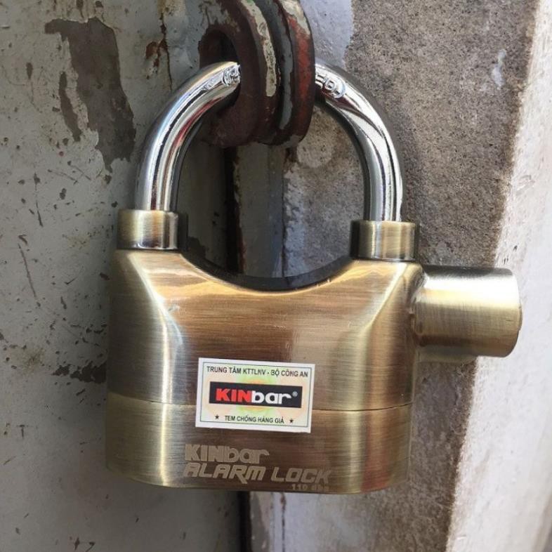 ổ khóa báo động chống trộm kinbar alarm lock 110dba bảo vệ cho nhà cửa xe máy (DCG)