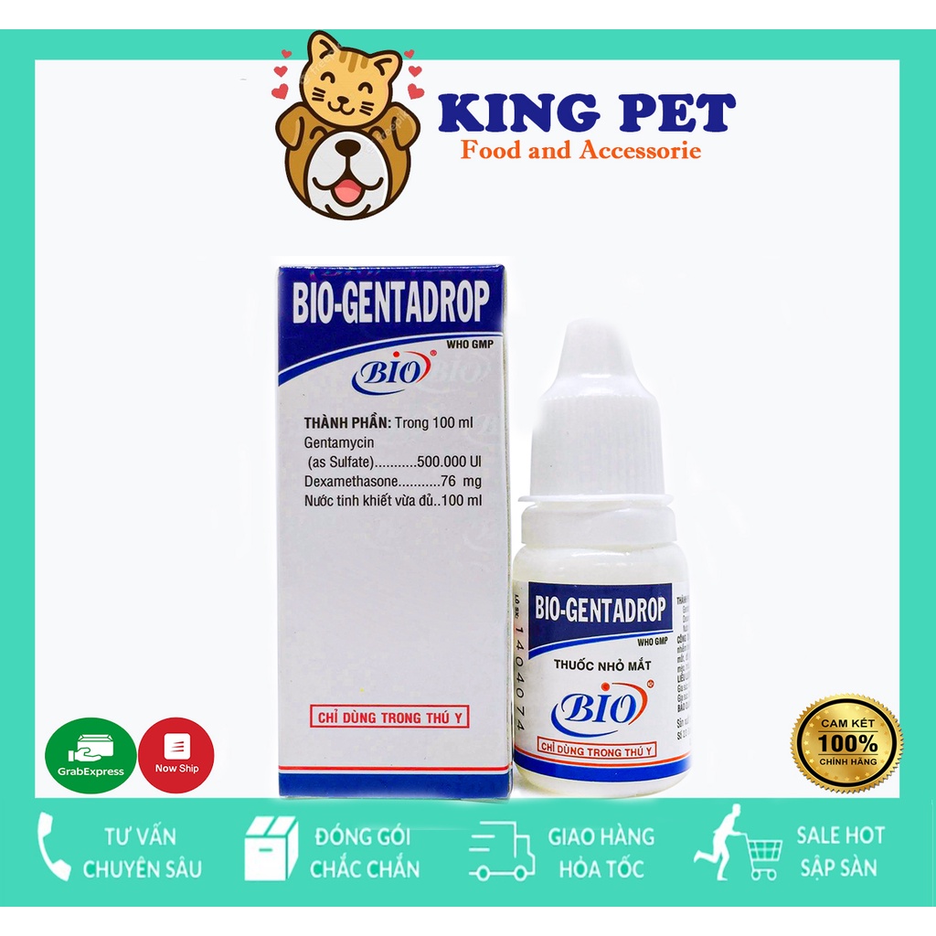 Thuốc nhỏ mắt cho chó mèo,chứng đau mắt đỏ, chảy nhiều nước mắt,đổ ghèn,đục giác mạc trên chó