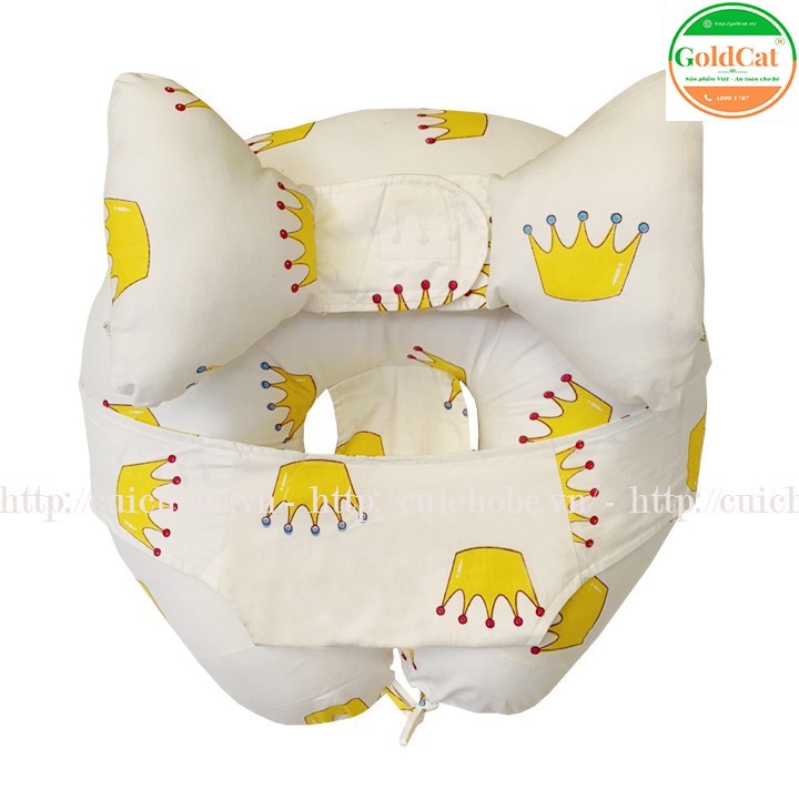 Gối Cho Bé - Bộ gối chữ C Tai Voi GoldCat - Chống Trào Ngược