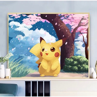[ORDER] TRANH SƠN DẦU TỰ TÔ MẪU PIKACHU