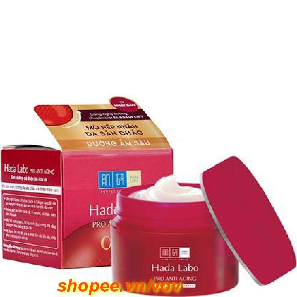 Kem Dưỡng 50g Ngăn Ngừa, Trị Lão Hóa Hada Labo Pro Anti Aging Collagen Plus Cream, vov Chuyên Hàng Hiệu Chính Hãng.