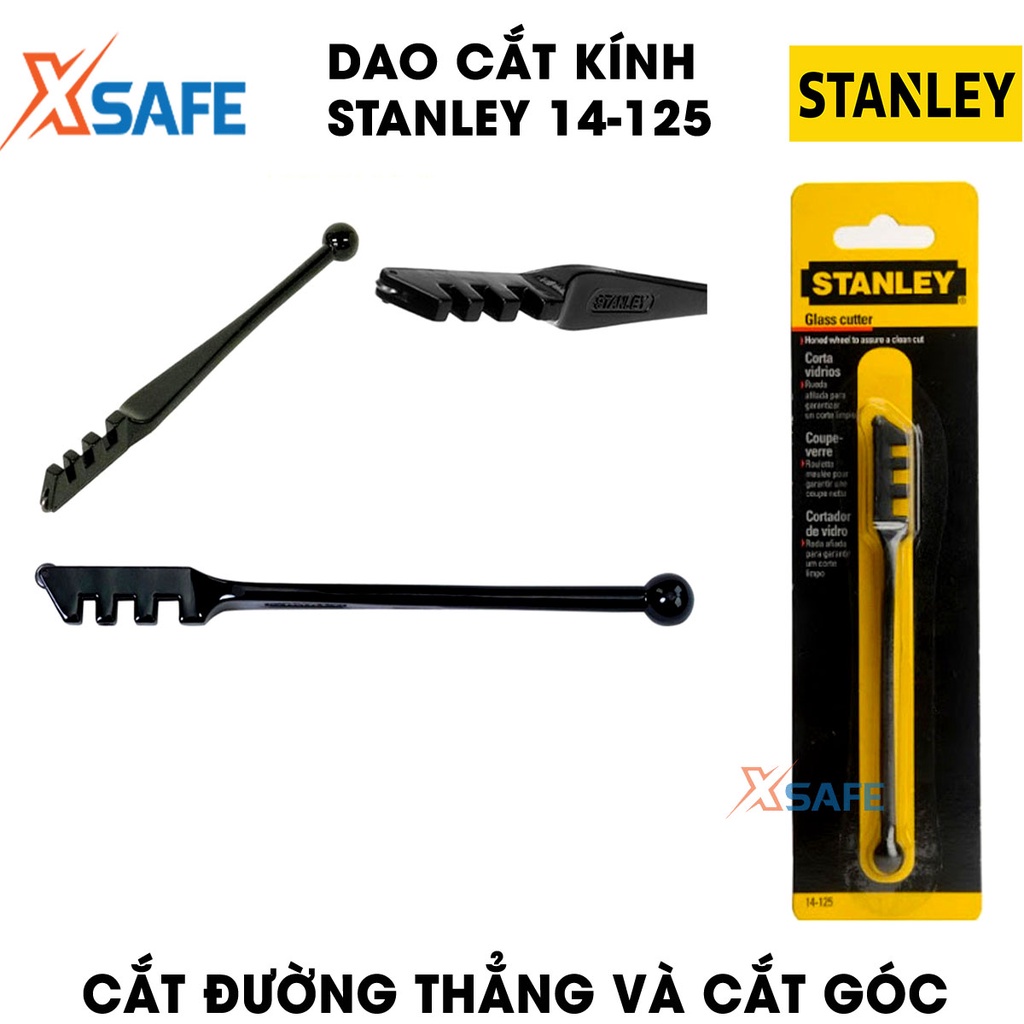 Dao cắt kính STANLEY 14-125 cắt sâu tối đa 3mm Cắt kính Stanley bánh xe mài nổi, điểm cắt chính xác, mượt