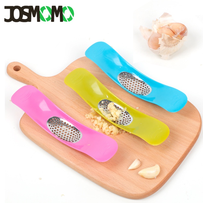 JOSMOMO 1pc Máy ép tỏi Hướng dẫn sử dụng Máy xay tỏi băm nhỏ Tiện ích nhà bếp