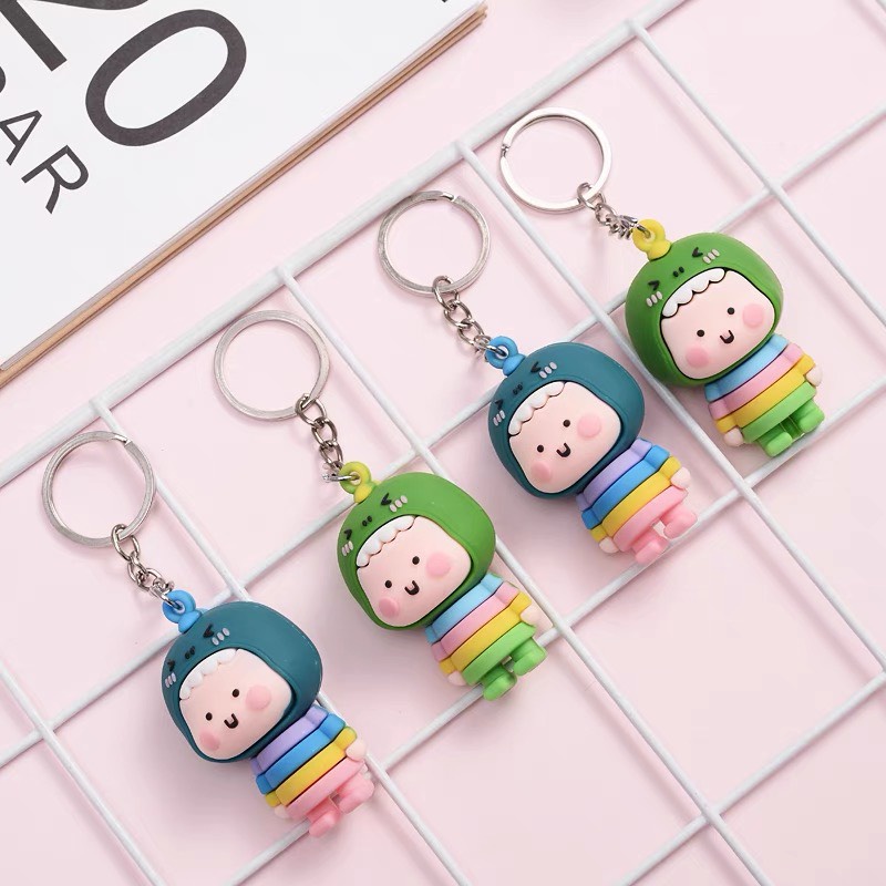 Móc khoá khủng long _  treo chìa khoá , balo túi xách