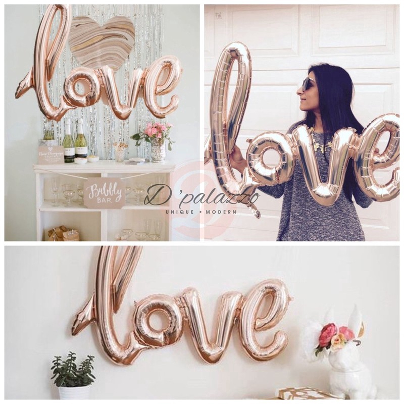 Bong Bóng Chữ Love Trang Trí Tiệc