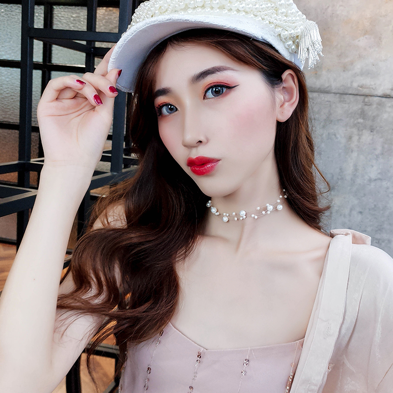 Vòng Cổ Ngọc Trai Đơn Giản Thời Trang Hàn Quốc Mới