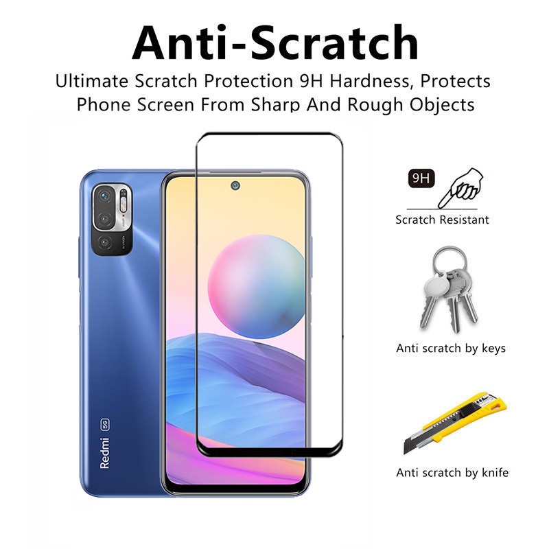 Kính cường lực bao phủ toàn diện bảo vệ camera cho Redmi Note 10 9T 9S 9 Pro Mi 10T Pro Lite Poco M3 X3 NFC