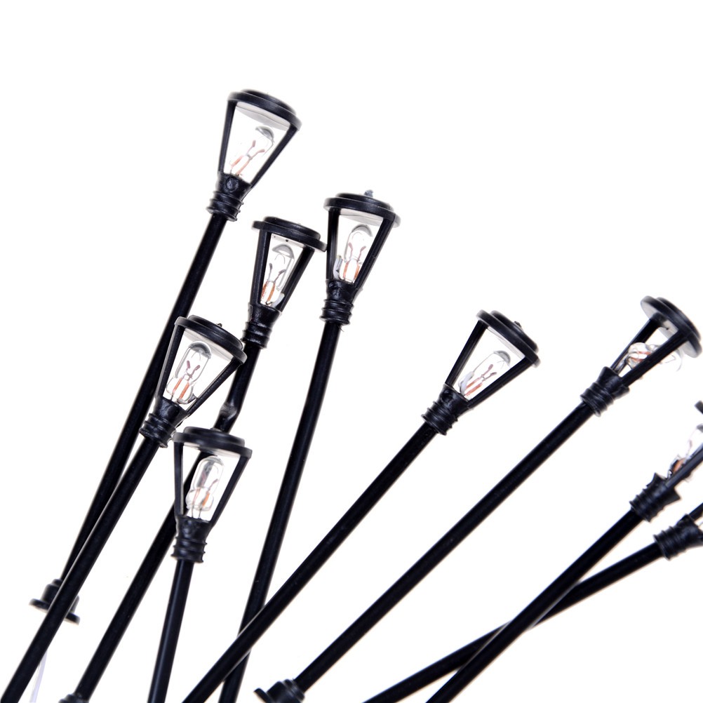 Bộ 10 Mô Hình Đèn Vườn Tỉ Lệ 1: 100 Chất Lượng Cao