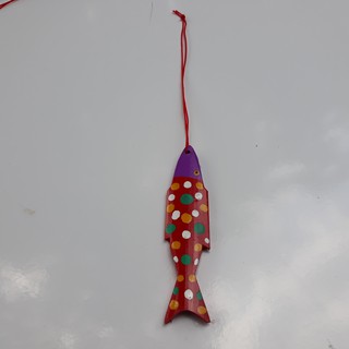 [Hàng tặng không bán] Cá gỗ tre màu trang trí handmade