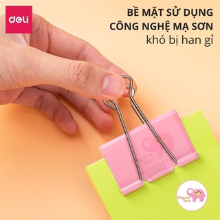 Kẹp giấy 32mm Deli E8553A (hộp 24 chiếc)