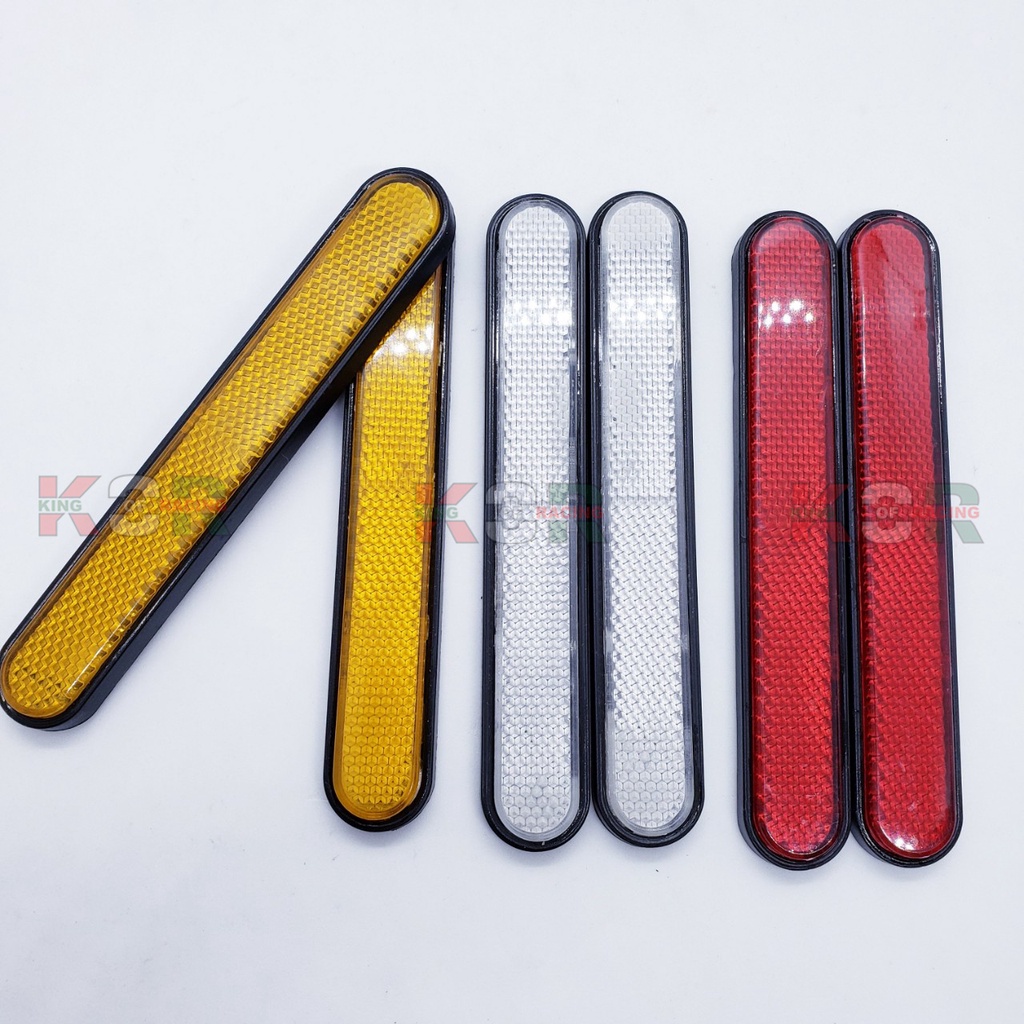 2 Mắt mèo phản quang dài dán phuộc xe máy winner exciter sirius wave sh...