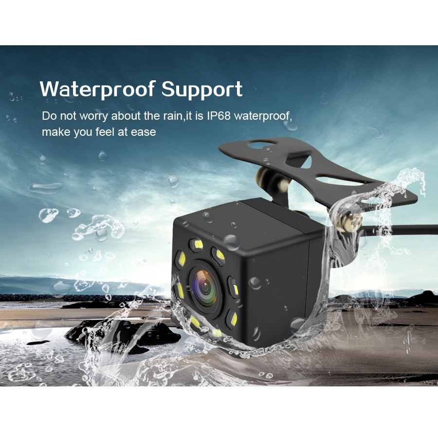 Camera 8Led IP68 Chống Thấm Nước Hỗ Trợ Quay Đêm Cho Ô Tô | BigBuy360 - bigbuy360.vn