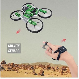 Mô Tô Máy Bay Biến Hình Có Camera Điều Khiển Bằng Cử Chỉ Tay 2in1