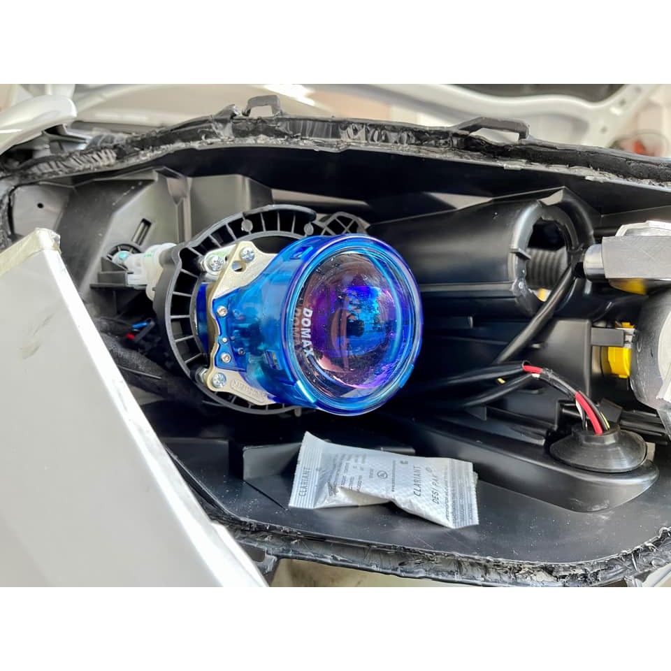 Bộ 2 Bi LED Aozoom X LED DOMAX PRO tăng sáng cho đèn xe ô tô, xe hơi, bảo hành chính hãng 36 tháng