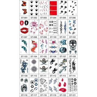 Hình xăm dán tattoo mini