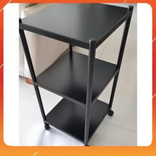 [𝗕𝗮̉𝗻 𝗺𝗼̛́𝗶] [Rộng 60cm] Kệ đen inox để đồ nhà bếp, lò vi sóng, nồi cơm điện CAO CẤP, sơn đen CHỐNG HAN GỈ giá rẻ