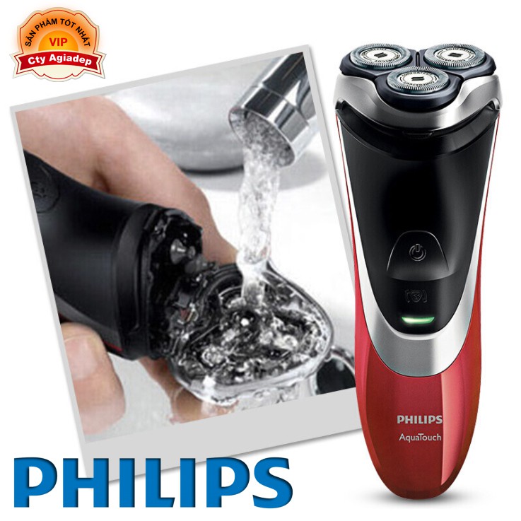 Dao cạo râu hàng hiệu Philips lưỡi titan công nghệ mới Close Cut Aquatouch AT800