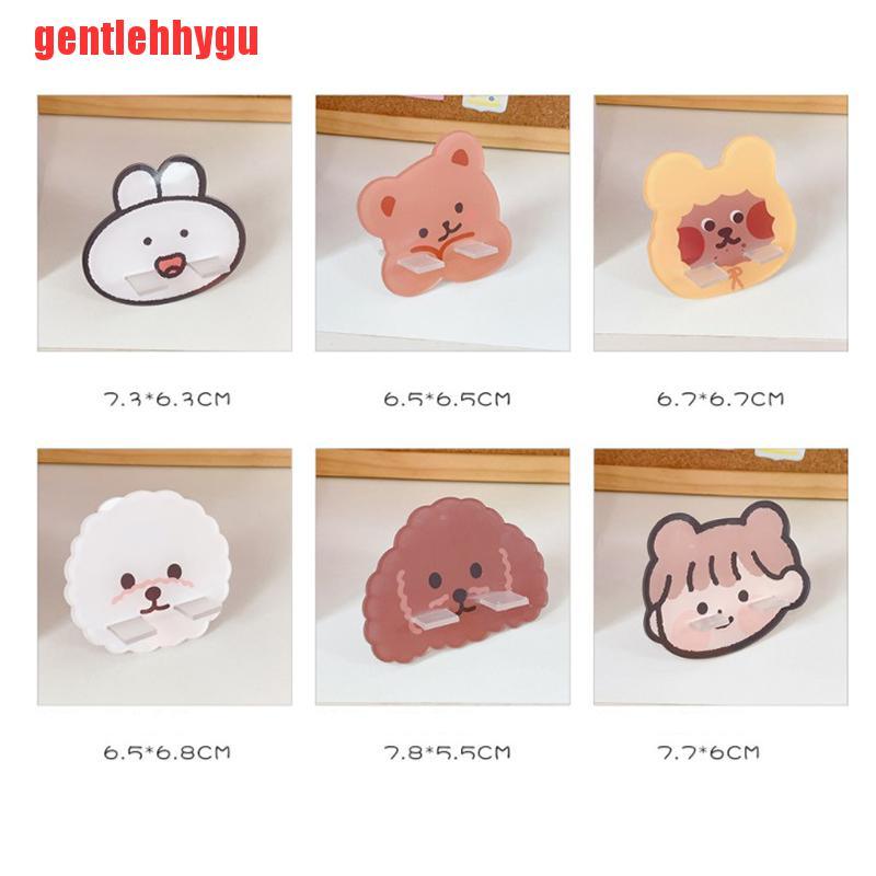 [gentlehhygu]1pc cute cartoon bear ring folding bracket airbag bracket lazy bracket ring brac