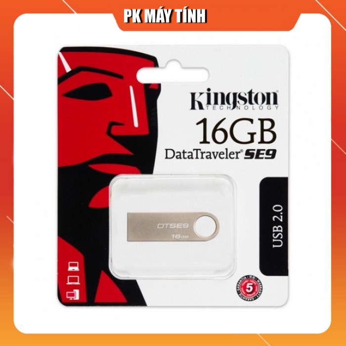 USB 16GB KINGSTON SE9 Vỏ Thép (hàng đủ dung lượng) - Bảo Hành Chính Hãng - PK Máy Tính | WebRaoVat - webraovat.net.vn