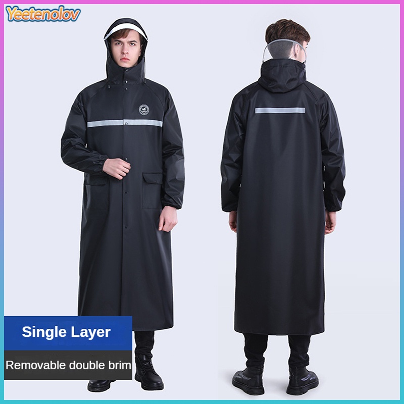 One Áo Mưa Dáng Dài Vải Oxford Chống Lửa Tiện Dụng Cho Nam