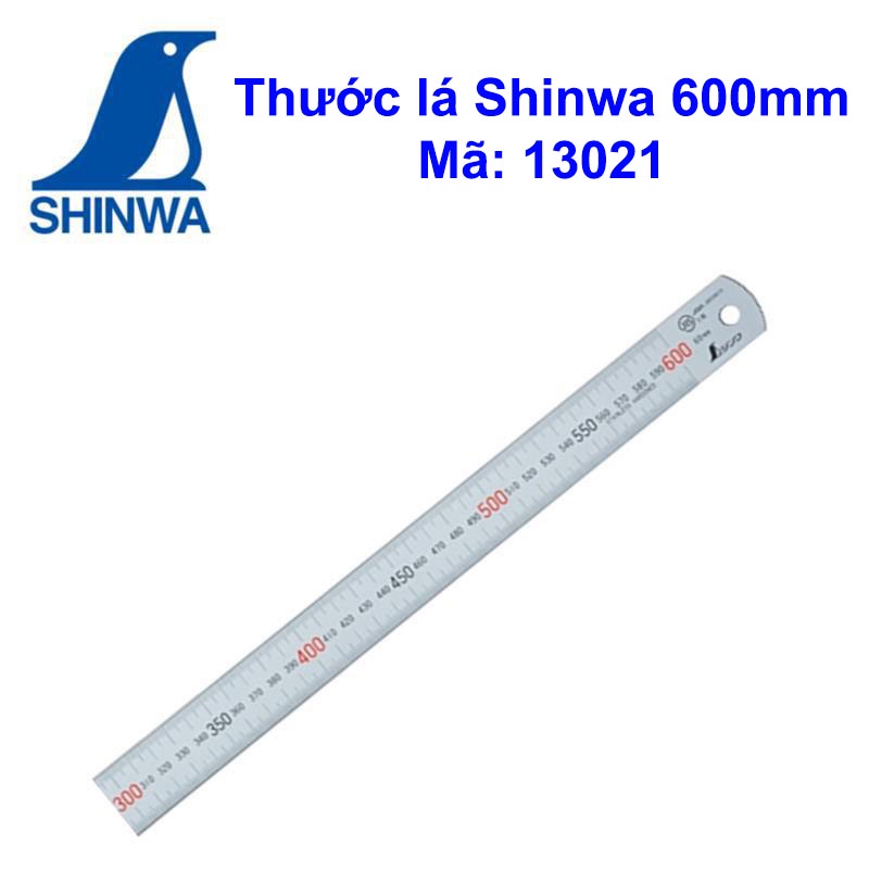 Thước lá Shinwa 600mm Mã 13021