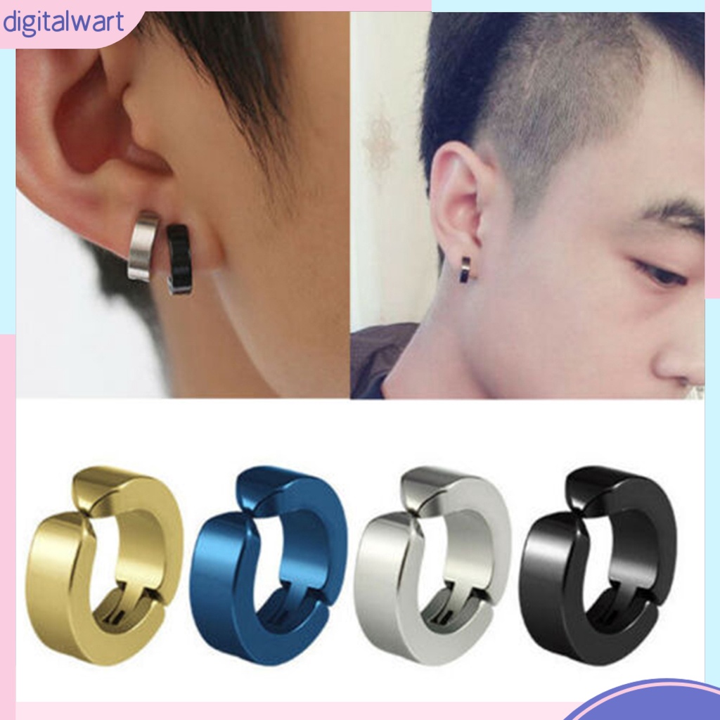 Khuyên kẹp vành tai không cần xỏ bằng thép titan thời trang cá tính