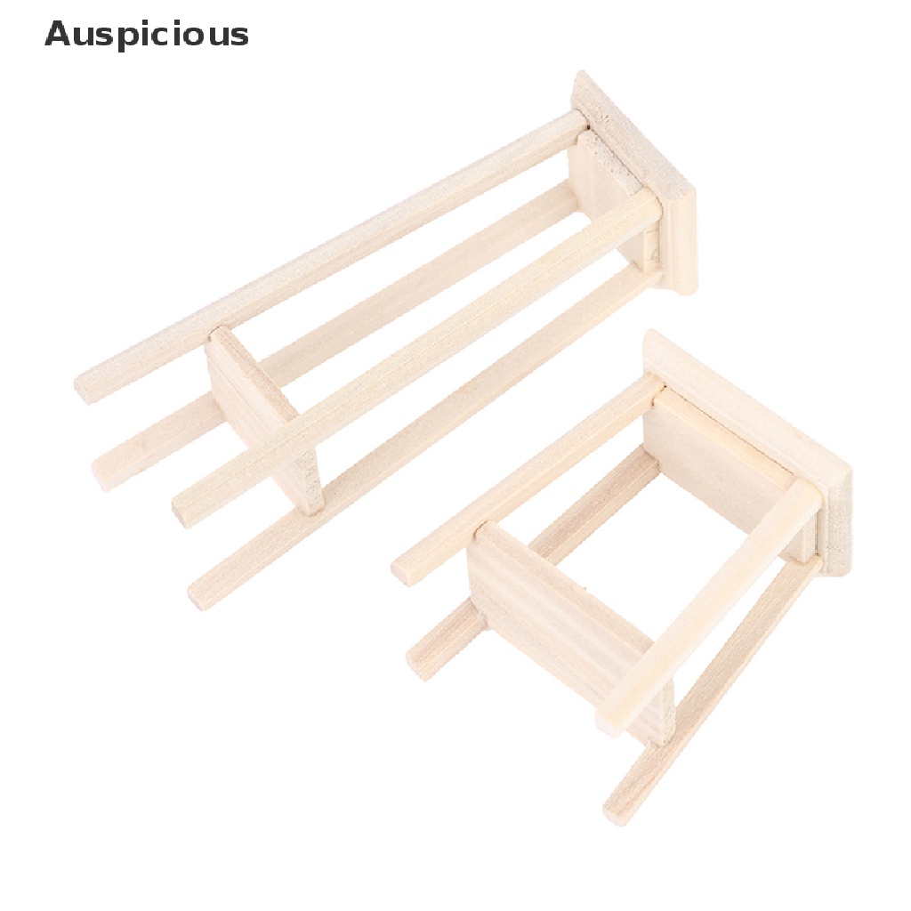 Mô Hình Ghế Gỗ Mini Tỉ Lệ 1: 12 Trang Trí Nhà Búp Bê