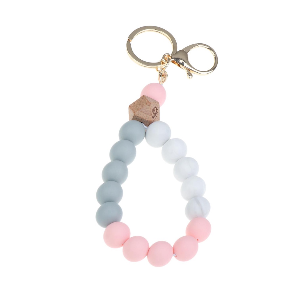 MAG Vòng Tay Chuỗi Hạt Silicone Kèm Móc Khóa Thời Trang Cho Nữ Giá Đỡ