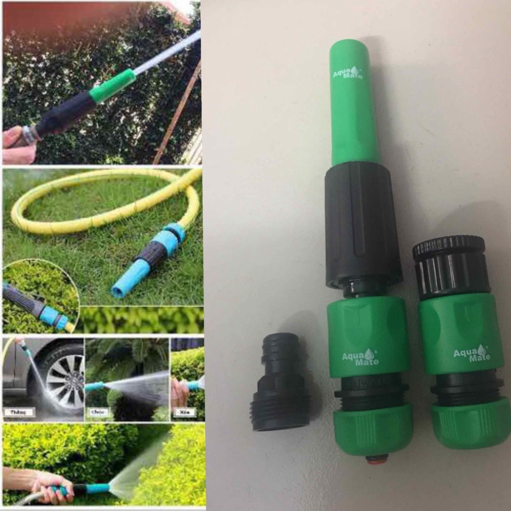 Vòi xịt tưới cây Aquamate tăng giảm áp đa chức năng W3201-10 - ĐIỆN NƯỚC BẢO NGỌC