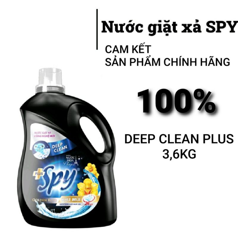 Nước giặt xả SPY DEEP CLEAN sạch sâu gấp 2 lần 3,6KG