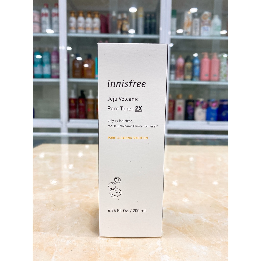 Nước Hoa Hồng Giảm Mụn Đầu Đen Innisfree Jeju Volcanic Pore Toner 2X Hàn Quốc 200ml