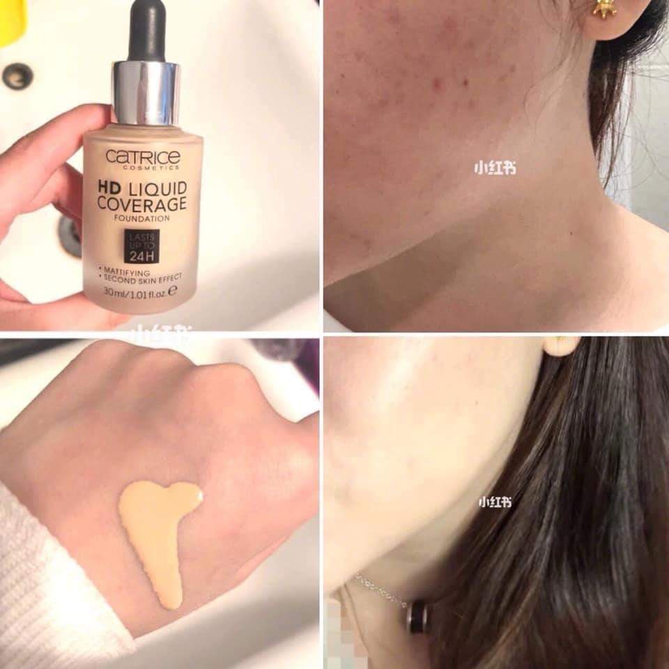 [ Ảnh Chụp Thật ] Kem Nền Catrice HD Liquid Coverage Foundation Lasts Up To 24H