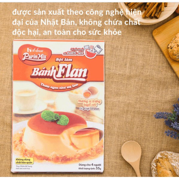 Bột Làm Bánh Flan Trứng Purinmix 55G