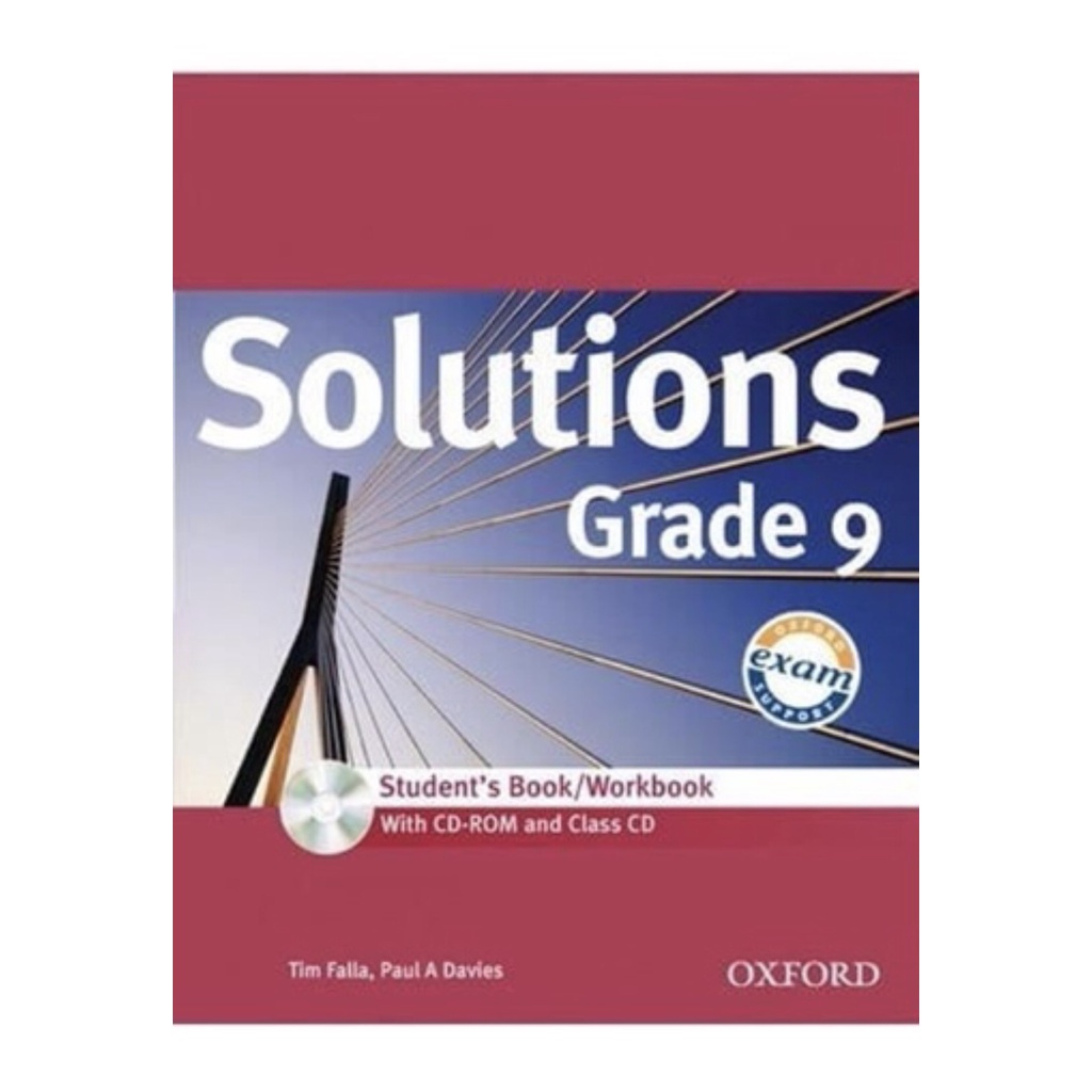 Sách - Giáo Trình Tiếng Anh Solutions Grade 9 Student's Book/ Workbook