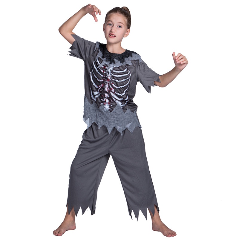 Trang Phục Hóa Trang Zombie / Bộ Xương Ma Cà Rồng Nhân Dịp Halloween Cho Bé